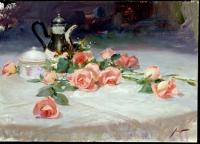 Pino Daeni - Impression oil painting.